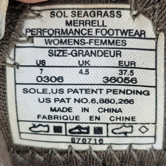 Merrell Sol Olive Womens Green Walking Slip on Open Heel Sandals Shoes Sz 7 - Picture 6 of 8